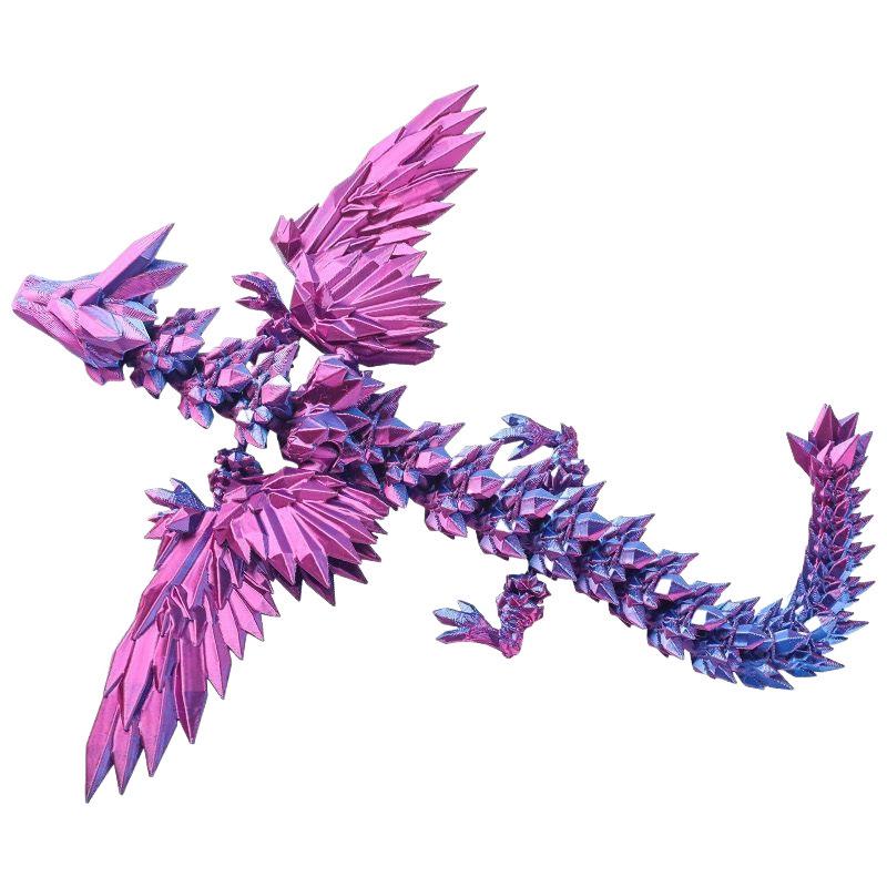3D Crystal Flying Dragon Toy - Creative Birthday Gift & Ornament for Kids