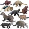 Animal Simulation Toys: Capybara, Beaver, Pangolin, Armadillo, Badger, Anteater, Otter, Aardvark, Skunk, Tapir