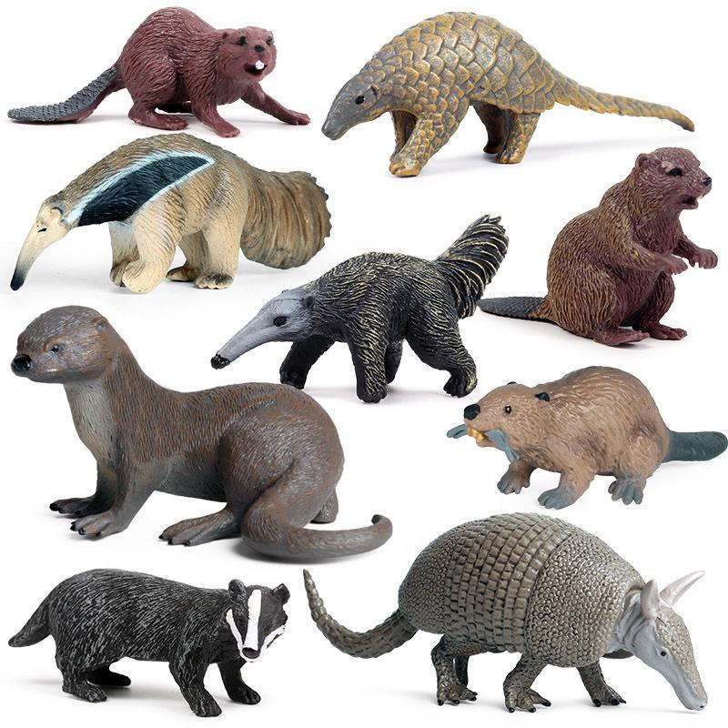 Animal Simulation Toys: Capybara, Beaver, Pangolin, Armadillo, Badger, Anteater, Otter, Aardvark, Skunk, Tapir