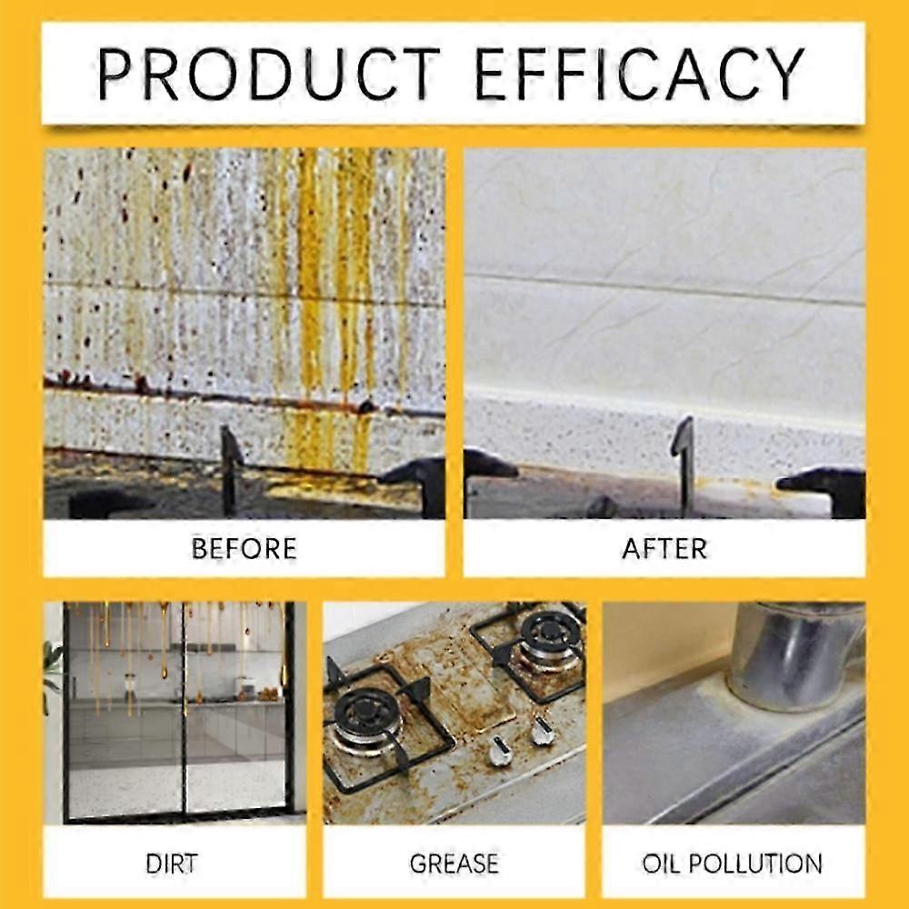 3X 120ml Heavy Duty Kitchen Degreaser Spray for Oil Stains - Powerful Multi-Surface Cleaner for Stove Tops, Range Hoods, and Kitchen Surfaces