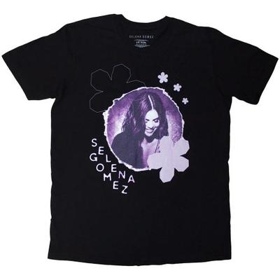 Selena Gomez Unisex Koszulka z kwiatowym wzorem dla dorosłych