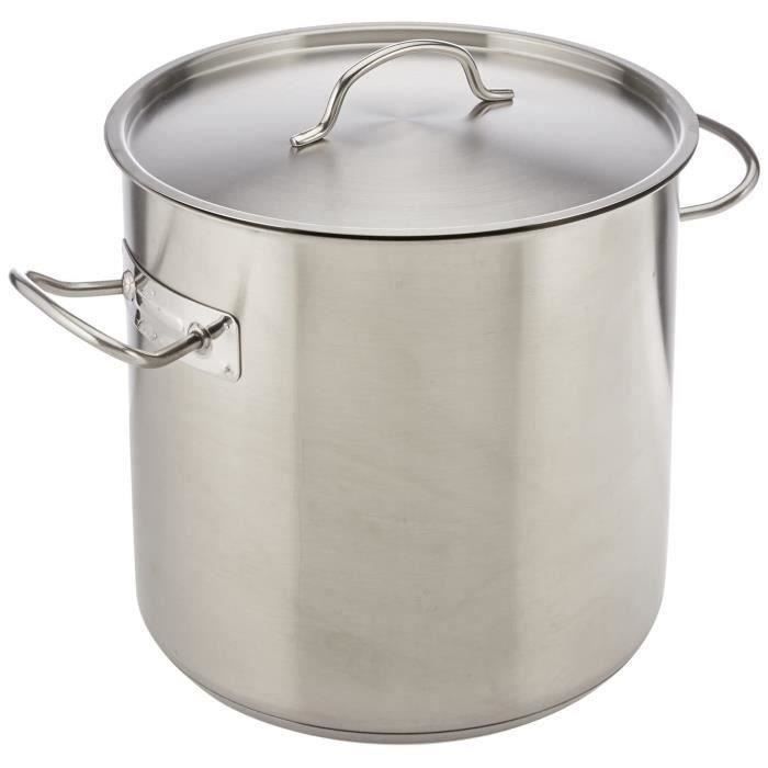 Marmite traiteur inox pro d : 28 cm + couvercle - inox