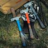 Portable Carbon Steel Camping Tent Hammer - Multifunction Tool for Peg Stake Puller, Mallet, Awning Canopy Remover & Extractor