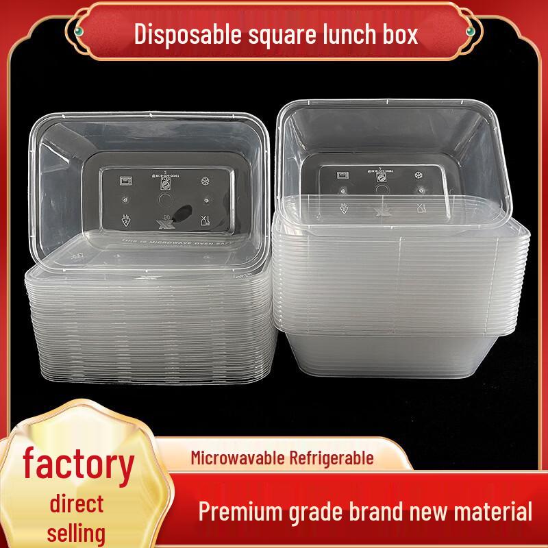Disposable Wheat Straw Meal Prep Containers with Lids