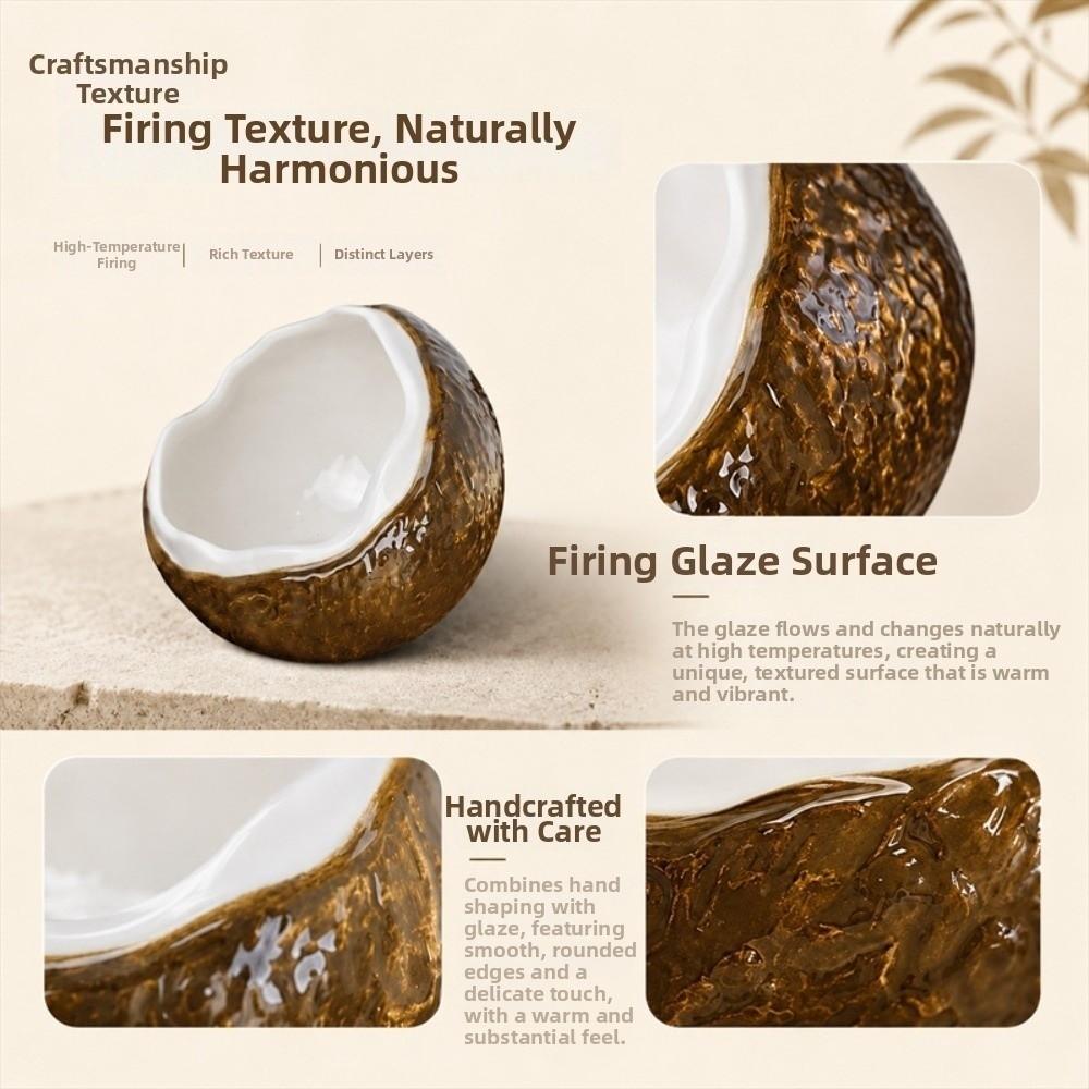 Decoration Coconut Fruit Serving Plate Snack Plate Fruit Storage Tray Household Use