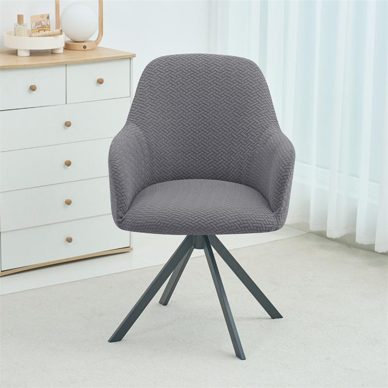 1/2Pcs Bar High Arm Chair Covers Jacquard Fabric Armchair Slipcover Elastic Dining Room Chair Cover Seat Cover For Office El