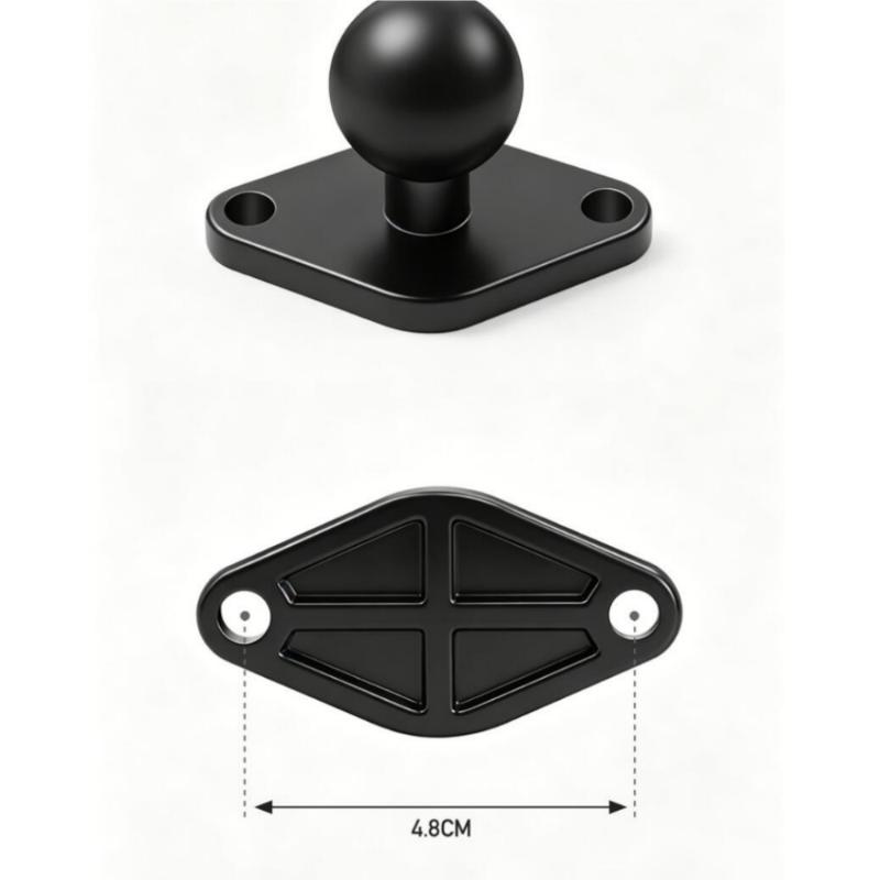 1 Set Compatible 25Mm Double Ball Socket Arm 1 Inch Ball Mount With Magnetic Suction Cup Base Support Ram Mount For Phone Gps