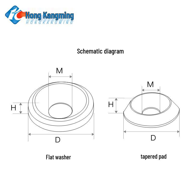 Black Wear-Resistant POM Nylon Steel Countersunk Insulating Washer M3-M6