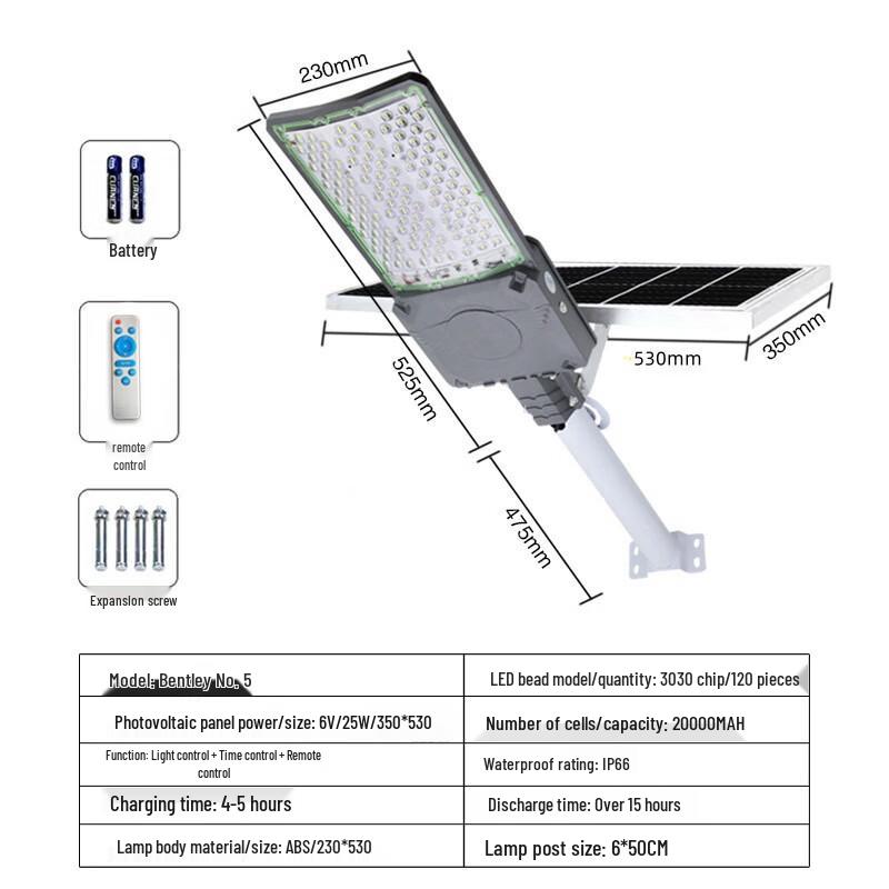 Hongchou Bentley Series Solar LED Street Light