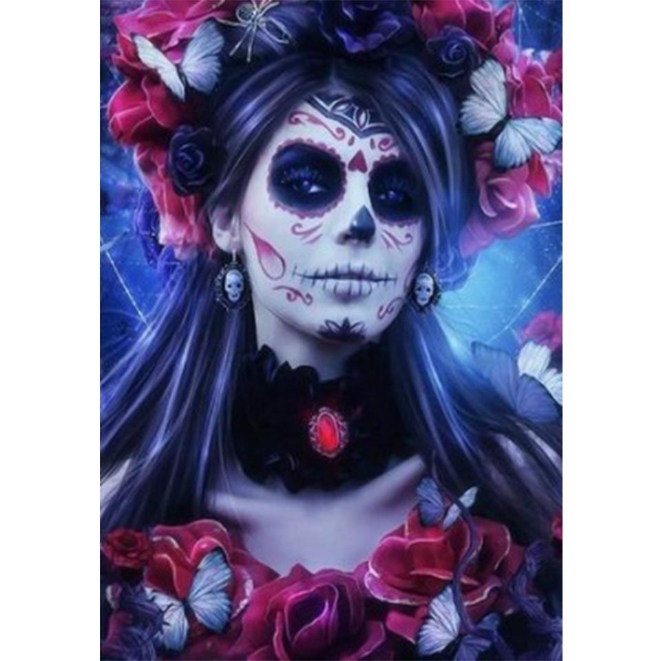 5D DIY Halloween Diamond Painting Full Diamond Embroidery Beauty Rhinestone Art Picture Mosaic Cross Stitch Kit Home Decor