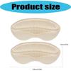 Cushioned Adhesive Heel Inserts with Silicone Paaded Soft Flannel Fabric Heel Grip for Protective Secures Fit in Shoes