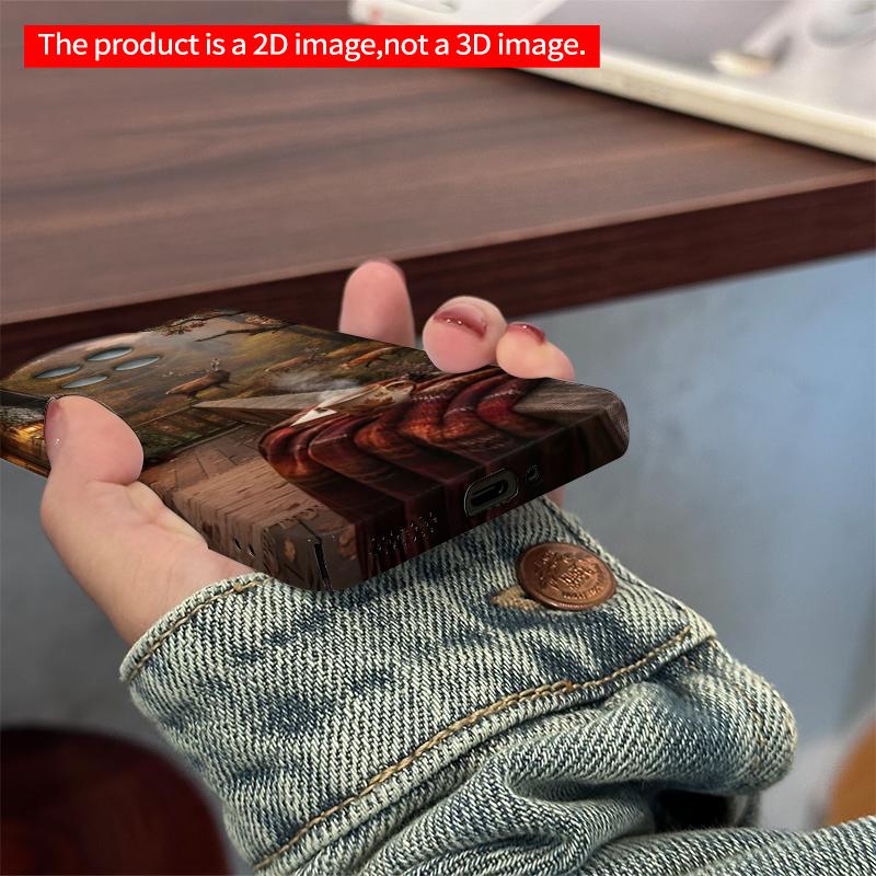 2DFlat Xiaomi Redmi phone caseAutumn Forest Retreat with Deer and Owlsuitable for Redmi Note 11 12 13 14 A3 K80 15 17 Ultra