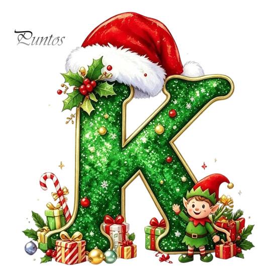 Santa Hat Letter Tree Pendant 26 Alphabet Christmas Ornament, Personalized Letters Acrylic Hanging Decoration with Festive Elf Pattern Initial