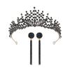 Baroque Retro Black Fashion Crown Bridal Tiara Prom Party Birthday Queen Crown Girl