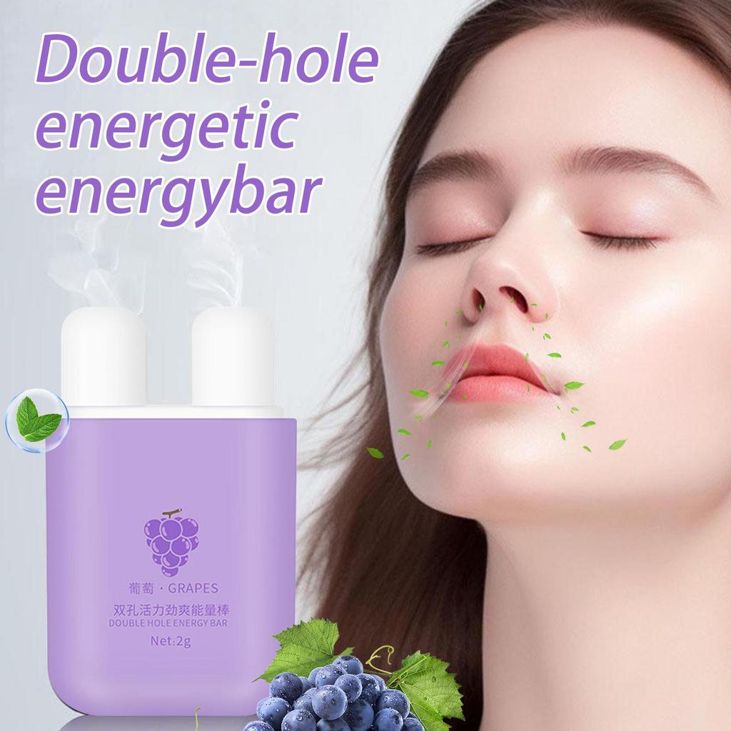 Nasal Inhaler Stick Boost Concentration Stick Portable Natural Refreshing Inhaler for Women Men Studying Working Travel
