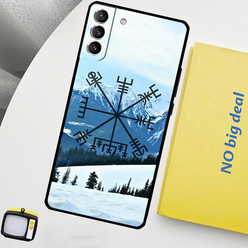 Forest Nordic Runes Funda For Samsung Galaxy S22 Ultra S23 FE S9 S10 Note 10 Plus Note 20 Ultra S20 S21 FE Case