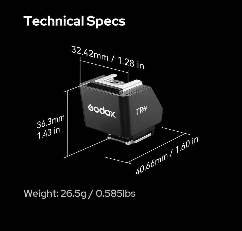 Godox TTL Hot Shoe Riser for and Cameras 30mm Height Increase Angle Adjustment with Direct and Jumping Reduces Lens Shadows Compatible with Godox