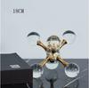 Modern Geometric High-end Minimalist Molecular Ornaments Home Decor Model Room Tea Table Wine Cabinet Desk Figurines Decoration