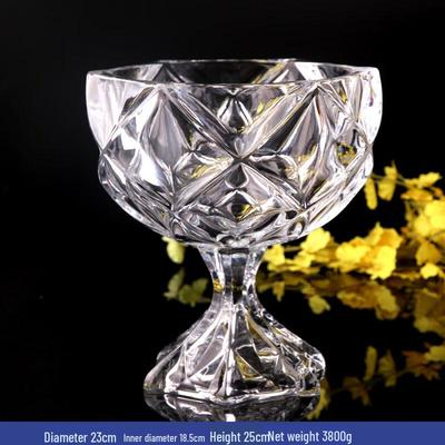 Flavinmci Modern European Luxury Glass Fruit Bowl