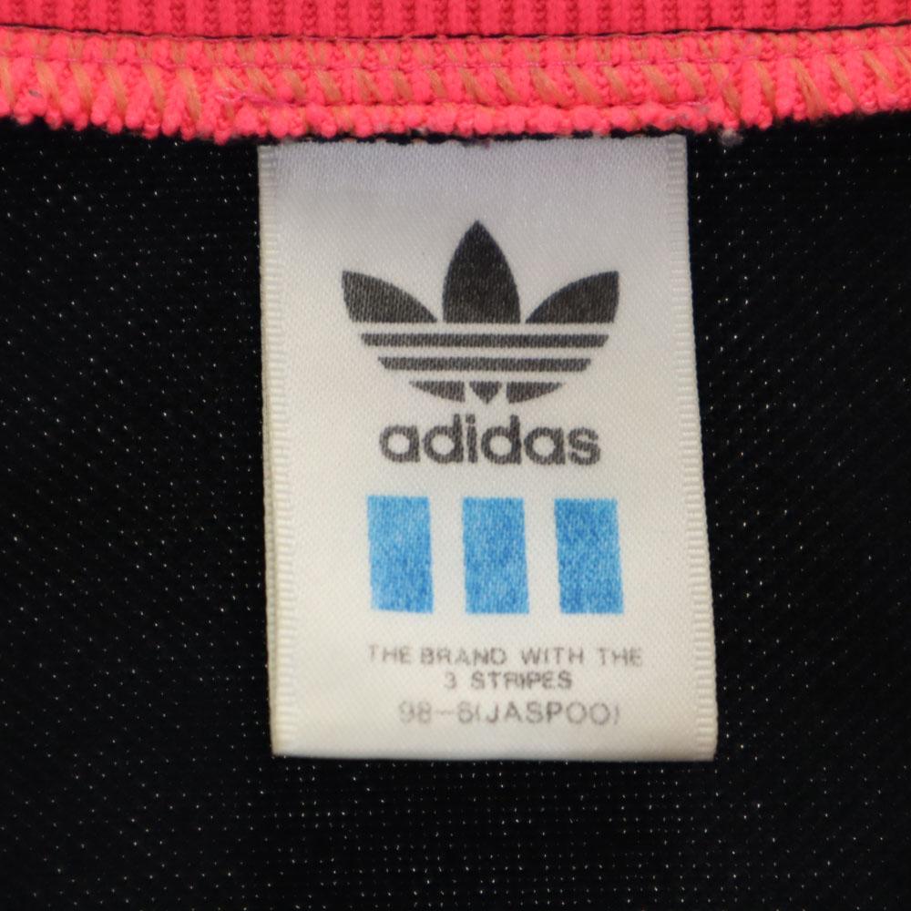Adidas 80er Vintage hergestellt von Descente Kleeblatt-Logo Trainingsjacke O Jersey Herren Gebraucht