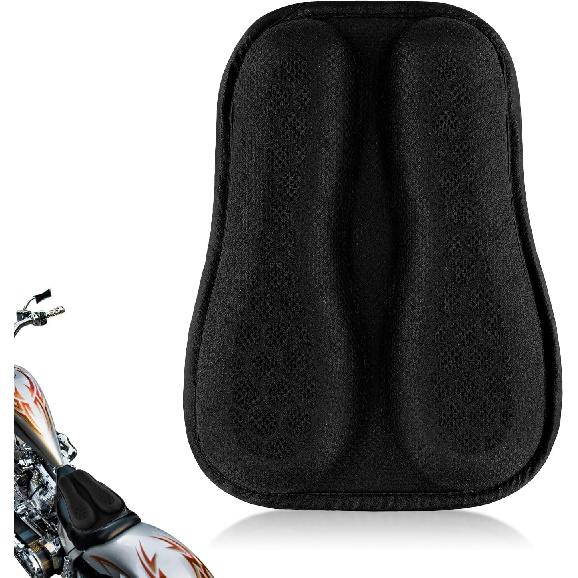 Universal Motorcycle Seat Cushion, High Elastic Gel 3D Honeycomb Motorcycle Gel Seat Pad Breathable Shock Absorption Motorcycle Seat Cover