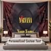 Custom Name Text Tapestry Nirvana Personalized Polyester Wall Tapestry For Bedroom And Room