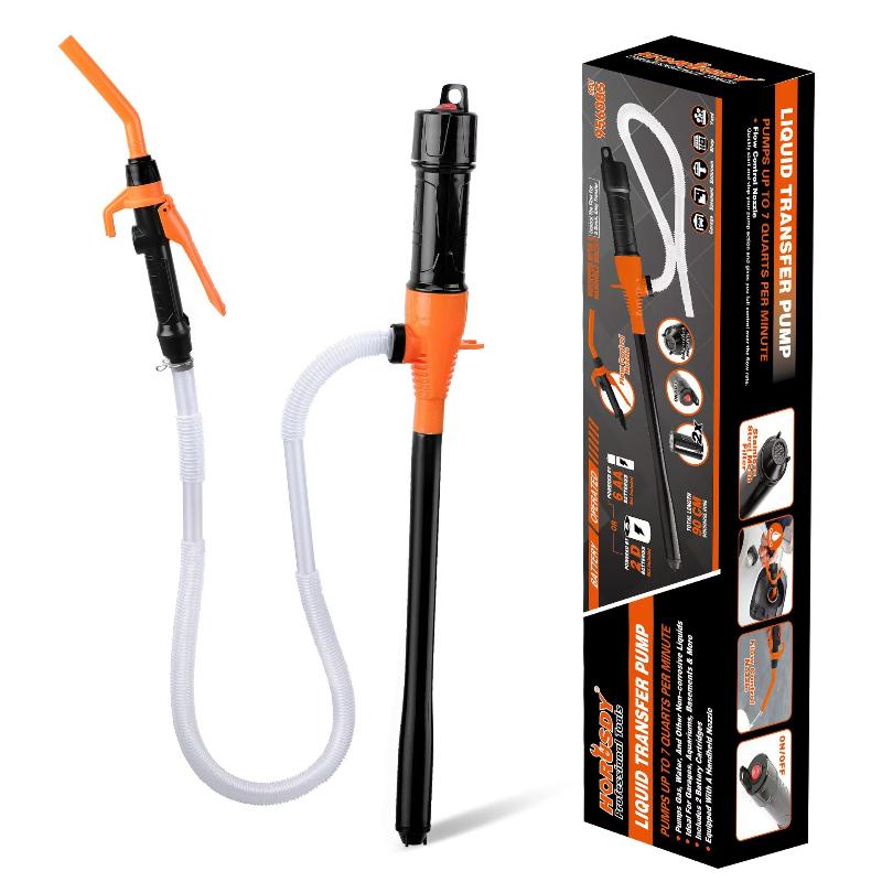 1PC New electric oil pump, portable oil pump self driving hose delivery pump with muzzle design for fuel oil gas water petroleum