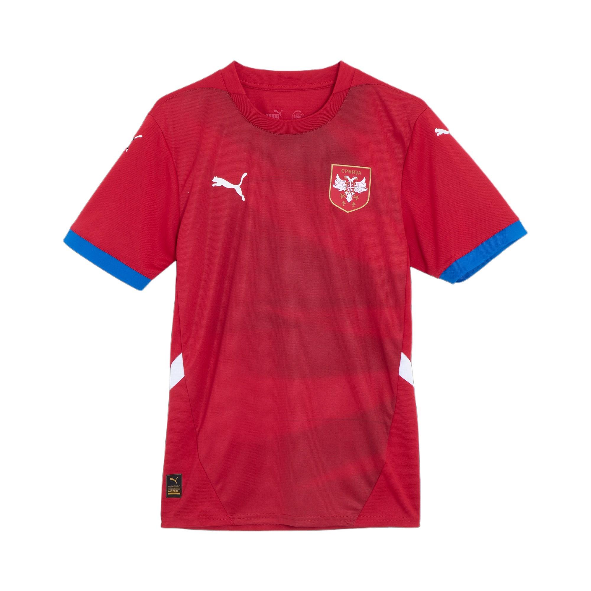 PUMA Serbia 24 Home Soccer Jersey Red Men s 774300-01 S