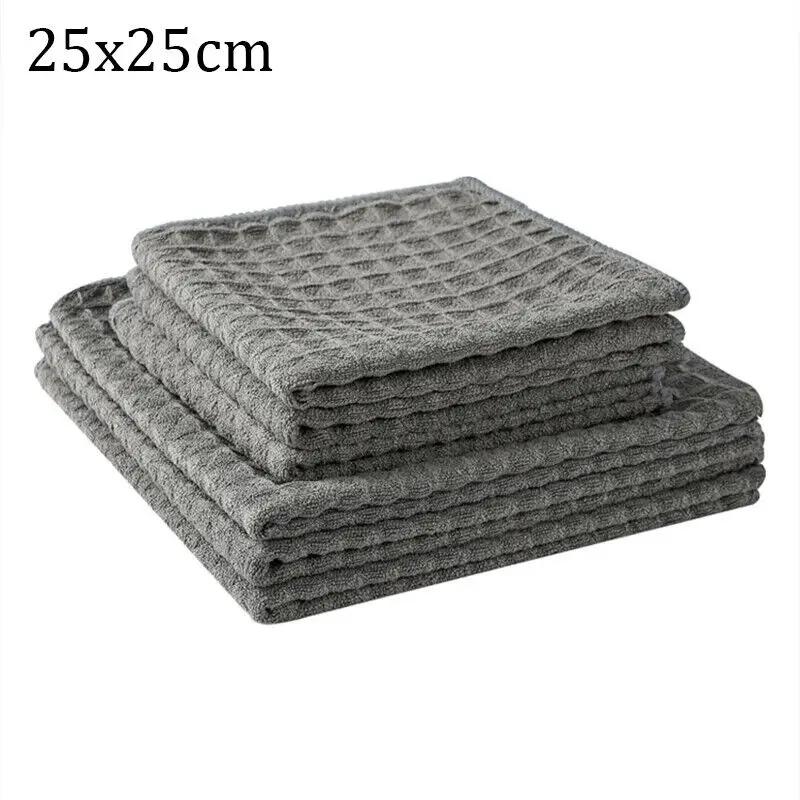 10Pcs Super Absorbent Barista Bar Towel Microfiber Dish Towel Waffle Absorbent Barista Bar Kitchen Cleaning Cloth Cleaning Towel