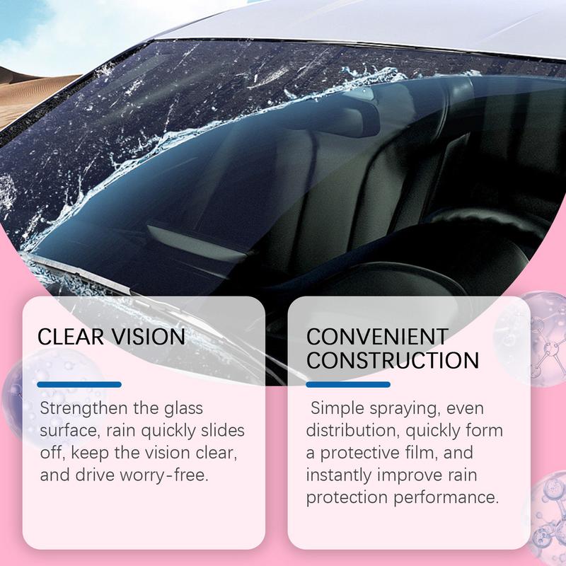 Automotive Glass Cleaner Car Glass Degreasing Concentrated Cleaner 50ml Windshield Glass Cleaner Professional Glass Cleaner For