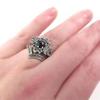 New Gothic Universe Moon Ring Set for Women Vintage Creative Pentagram Black Party Vacation Jewelry Halloween birthday Gifts