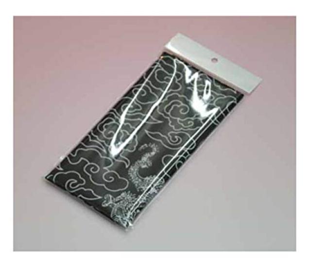 print Japanese tenugui with a dragon Dragon tenugui for good luck and prosperity in All-over (hand towel) pattern Black. (hand towel) business.