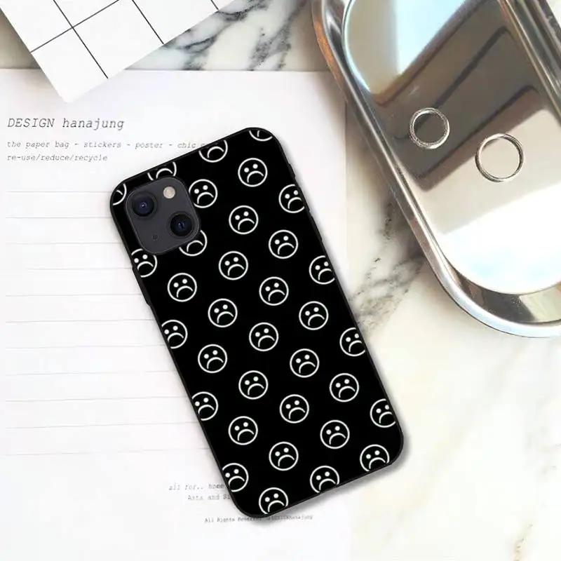 ZORORONG Sad Boy Happy Face Phone Case For iPhone 11 12 Mini 13 Pro XS Max X 8 7 6s Plus 5 SE XR Shell
