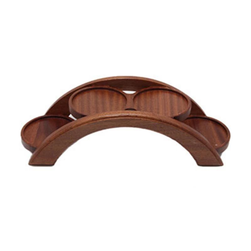 Hotpot Arch Bridge Plate Sushi Bridge Boat Tableware Dessert Wooden Dim Sum Plate Sushi Tray Japanese Kitchen Bento  Sushi Plate