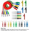22/30PCS Multimeter Test Lead Kit 4mm Banana Plug To Alligator Clip Test Lead Probe Wire Piercing Probes 3 Different Angles