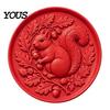 Concrete Casting Molds Silicone Stepping Stone Mold, Hummingbird/Squirrel/Turtle/Owl/Fox/Butterfly/Frog Paver Molds, Reusable Easy DIY Project
