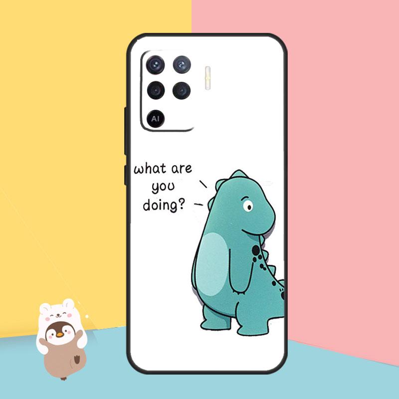 Cute Cartoon Animal Dinosaur Couple Case For OPPO Find X5 X3 Lite Pro A15 A16 A52 A72 A5 A9 A31 A53 A83 A93 A54 A74 A94 Cover