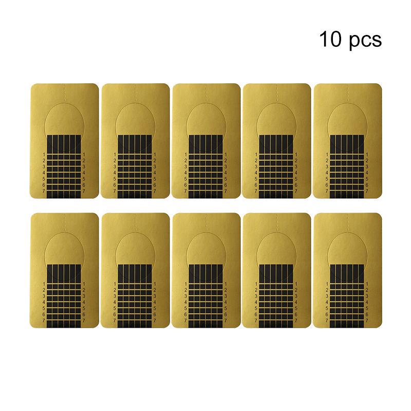 

Удлинительные самоклеящиеся формы U-образные кончики для дизайна ногтей с акриловым УФ-гелем 10pcs