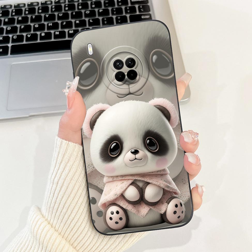For Huawei Y9a Case Fashion Cute Cartoon Luxury Flowers Silicone Back Cover For Huawei Y9a Phone Case Shockproof Bumper FRL-L22