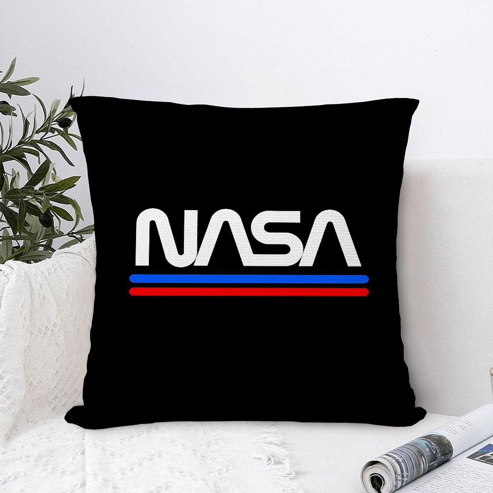 N-NASA S-space Pillow Case Plush Fabric Soft Pillowcase Double Sided Print Sofa Cushion Cover Throw Pillow Cover