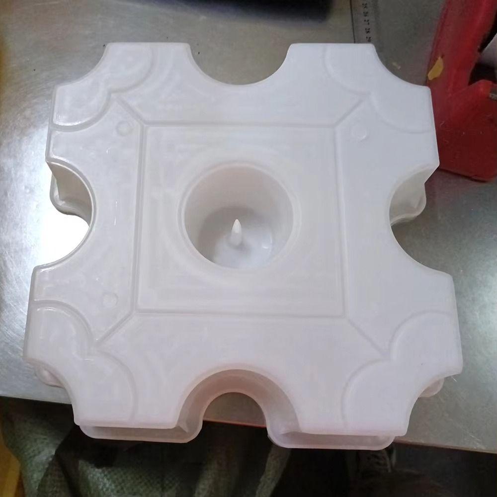 1Pcs 9 Holes Hollow Grass Paving Brick Mould Concrete Path Maker Mold For Lawn Patio Yard Garden