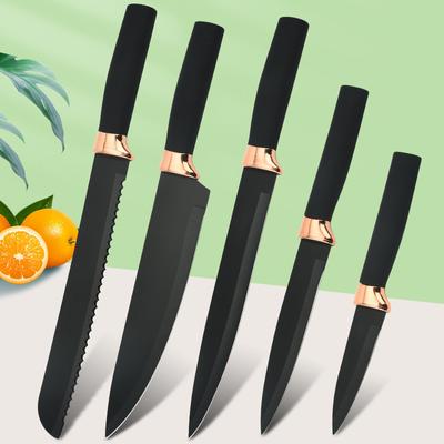 5Pcs Knife Sets Kitchen Knives Set Chef Knives Kitchen Slicing Knife Fruit Cutter Bread Knife