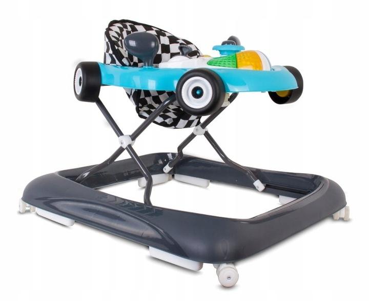 Super Merchant Interactieve Kinderloopwagen Raceauto Turkoois Zwart