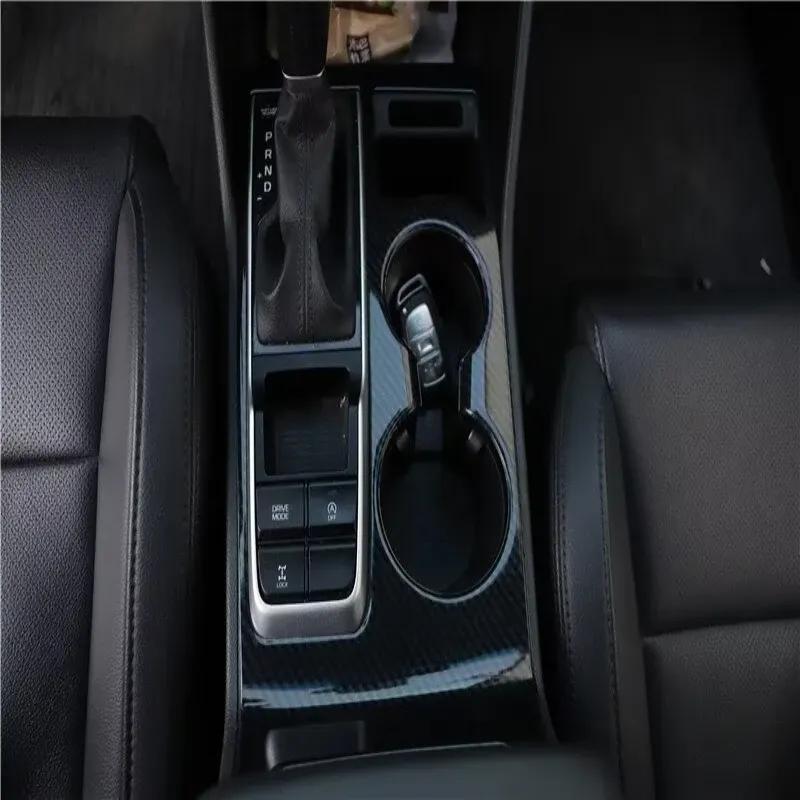 LHD RHD For For Hyundai Tucson 2015- ABS center conlose gear shift panle front water cup holder cover interior accessories