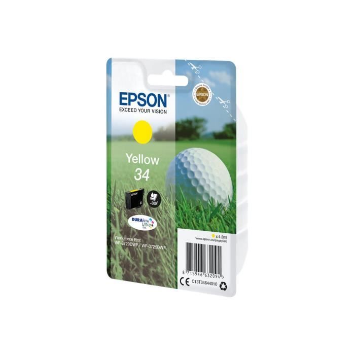 Cartouche jet d'encre EPSON DURABrite Ultra 34 - Jaune - 300 Pages - Pack de 1
