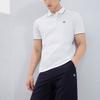 Fila Casual Solid Color Knitted Short Sleeve Polo Shirt Men Tops White F11M331103FWT