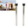 RV Water Heater Anode Rod with Sleeve Flat Cap 3/4in NPT Thread Magnesium Rod Replacement For Mor‑Fl