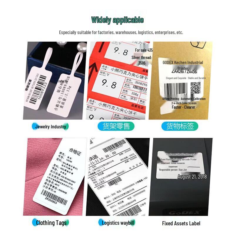 GODEX ZX430i+ Industrial Thermal Transfer Label Printer CN plug (adapter included)
