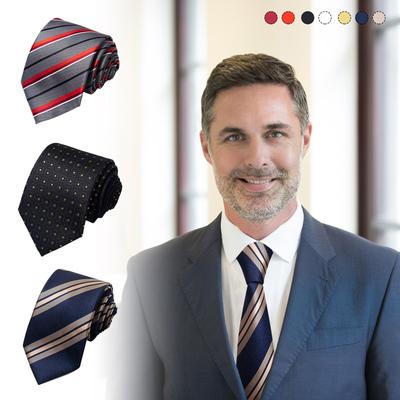 Herren Business Professionals Gestreifte Krawatte Hochzeitsanzug Accessoires Polyester Krawatte Männer