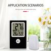 Wireless Indoor Outdoor Thermometer Hygrometer Battery Powered Household for Home Bedroom Baby Room Monitor